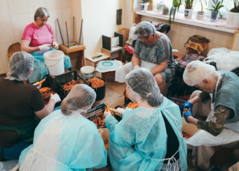 Овочі чистять тоннами, сушарки працюють цілодобово: як працює кулінарний десант Хмельниччини