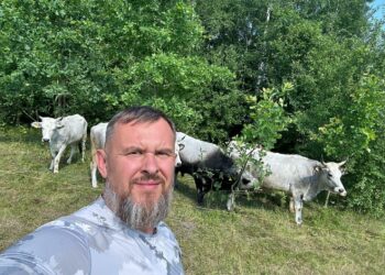 На моїй фермі корови живуть в умовах, максимально наближених до природних», – каже Михайло Травецький. Фото з архіву фермера.