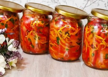 Перець з морквою по-корейськи. Фото: i.ytimg.com