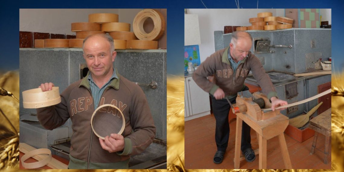 Вчитель фізкультури Липовецького ліцею Ярослав Михайлишин теж виготовляє сита.