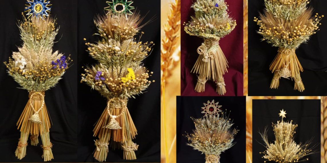 Людмила Моспан з Волині складає дідухи – двох однакових у майстрині не буває