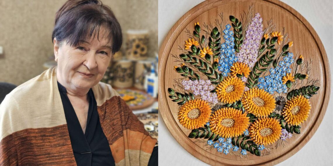 На фото: Творчість допомогла Наталії Тесленко відновити здоров’я та справлятися з тривогами сьогодення. Фото з домашнього архіву.