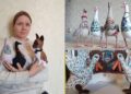На фото: Свої іграшки Світлана неодмінно декорує українським орнаментом, вишивкою, використовуючи самобутній колорит рідної землі. Фото з домашнього архіву.