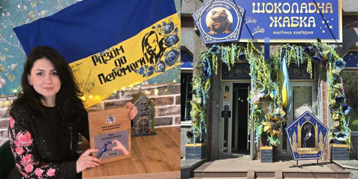 На фото: Дарина Трач відкрила власну кав’ярню 11 серпня 2024 року. Фото з домашнього архіву.