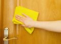 Двері зі світлого дерева потрібно чистити спеціальним очищувачем для меблів. Фото: misto-dverey.com