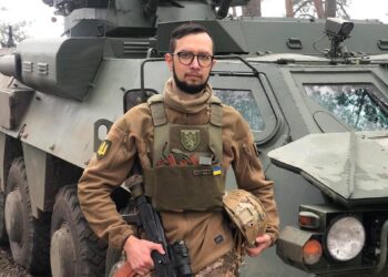 На фото: Нині Андрій керує офісом у справах ветеранів та їхніх родин в Українському Католицькому Університеті.