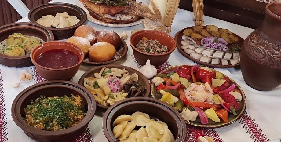 Меню на Святвечір. Фото: focus.ua