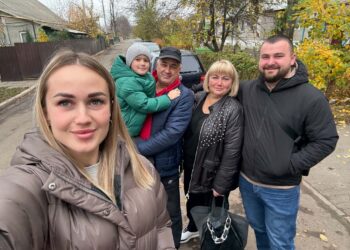 На фото: Тепер дім Елли Кальченко в Україні, який захищає не лише вона, але й її дочка та зять. Фото з домашнього архіву.