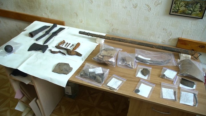 Артефакти, які знайшли співробітники Національного заповідника "Хортиця". Фото: Суспільне Запоріжжя