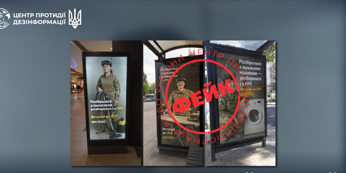 Мета ворога – дискредитувати українську систему рекрутингу та деморалізувати суспільство черговими маніпуляціями на тему «жіночої мобілізації». Фото: Центр протидії дезінформації.