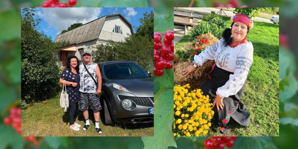 На фото: Ольга та Сергій Москаленки – тричі переселенці. Багато нажитого довелося залишити через війну, проте знаходять сили облаштуватися на новому місці. Фото з домашнього архіву.