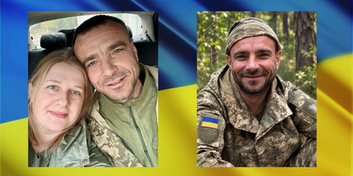 На фото: Юлія поховала чоловіка 8 вересня цього року. Захиснику назавжди буде 38. Фото з домашнього архіву.